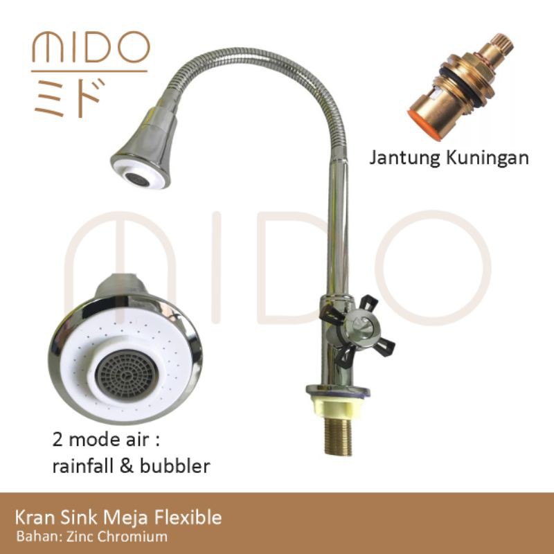 Kran Sink Flexible Tanam Meja Dapur Cuci Piring Baling | Shopee Indonesia