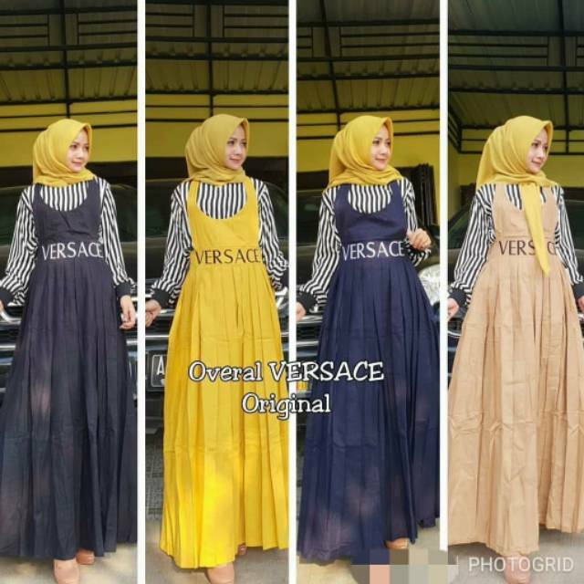 Gamis versace overall by SHR termurah