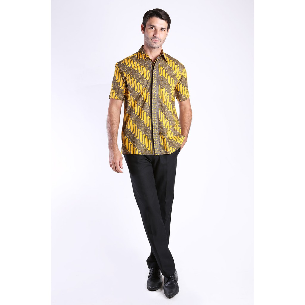 Batik Kammi Kemeja Barata Kuning S/S KBR1-055