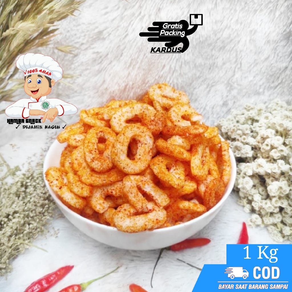 

[1Kg] RING SMAX XTRA PEDAS / Ring smax / MAKANAN RINGAN CEMILAN MURAH JAJANAN XTRA PEDAS