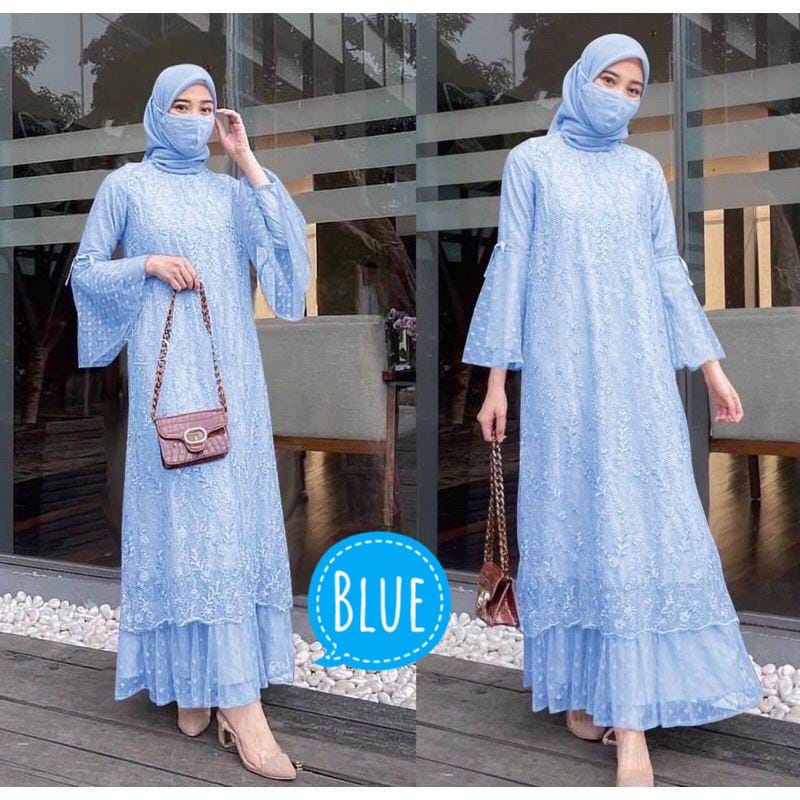 BJ - MAXI ANGEL DRESS BRUKAT TULLE / GAMIS PESTA