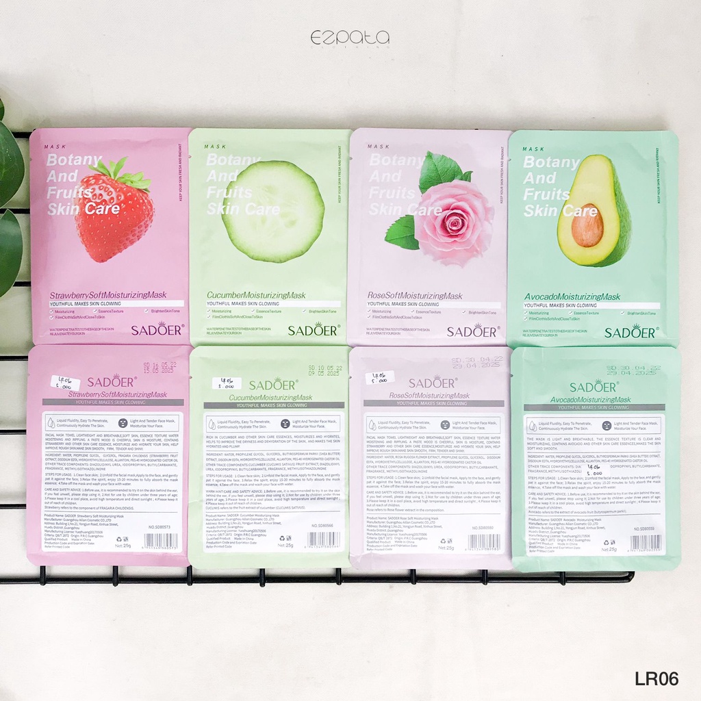 Sheet Mask Masker Wajah Sachet Sadoer Plant Mouisturizing Termurah