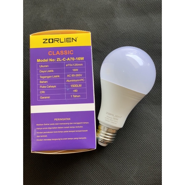 Bohlam lampu LED 16 watt Zorlien