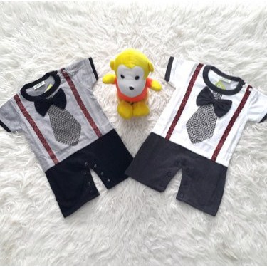 Baju Bayi Jumpsuit LAKI COWOK Lengan Panjang Lengan Pendek Umur 1 2 3 4 5 6 7 8 9 10 11 12 Bulan XXN