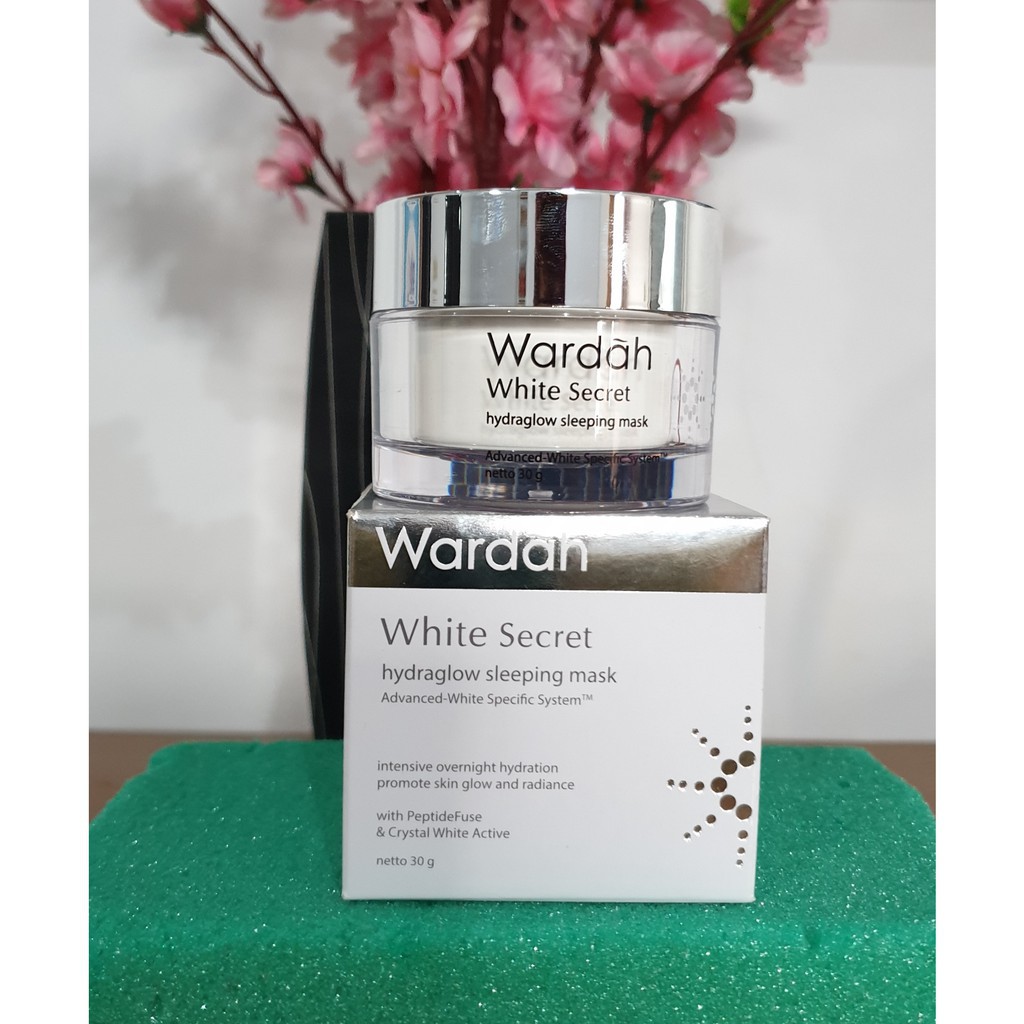 Wardah White Secret Hydraglow Sleeg Mask 30g Indonesia