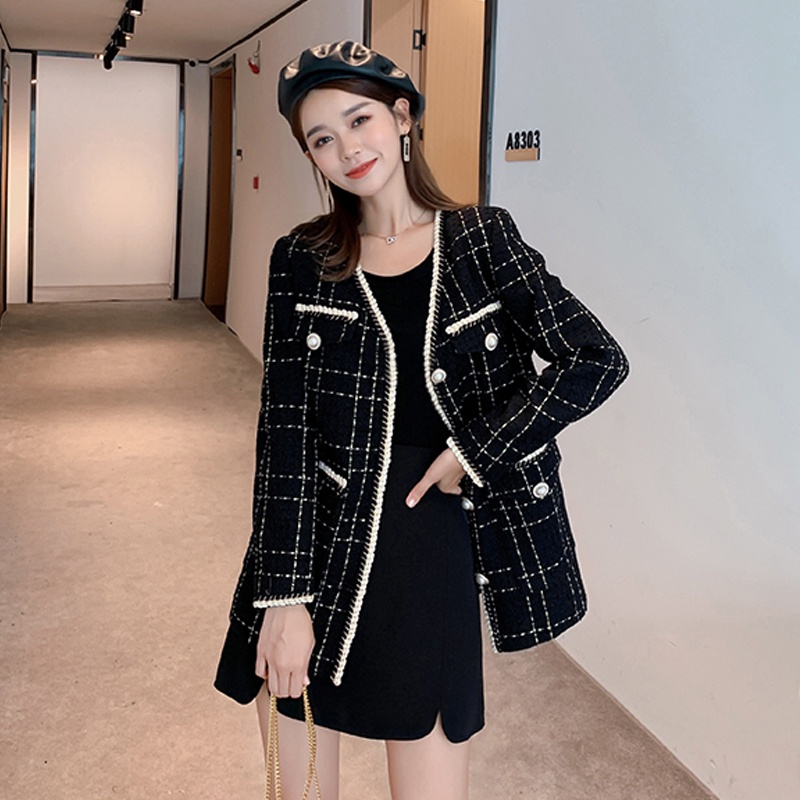 KARAKOREA 5538 Tweed Korean Premium Blazer/Cardigan/Outwear/Outer