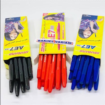 

Pulpen Standard AE7 Bulpen Bolpoint Hitam,merah,biru ORI-1pc