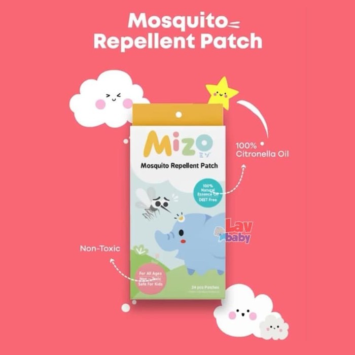 Makassar ! Mosquito Repellent Sticker Patch / Anti Nyamuk Mizo isi 24 PCS