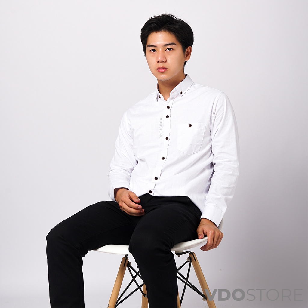 KEMEJA PRIA PUTIH BASIC LENGAN PANJANG BAJU DEWASA POLOS PREMIUM KEMEJA KERJA TEBAL M L XL WHITE SHIRT KEMEJA KANTOR FORMAL SANTAI CASUAL SEMI KASUAL VIRAL MURAH KATUN KUALITAS