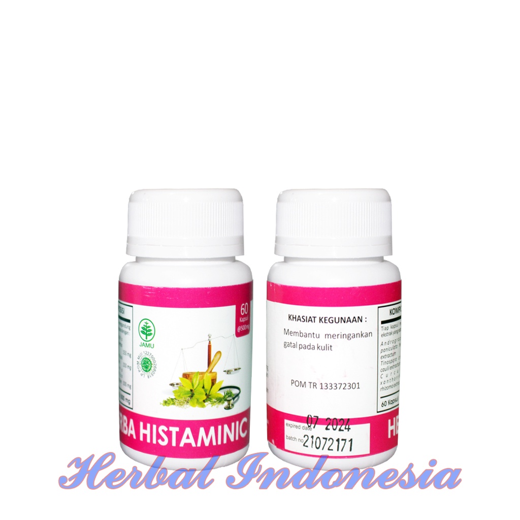 Kapsul Histaminic Herba HIU Isi 60 - Obat Herbal Gatal-Gatal