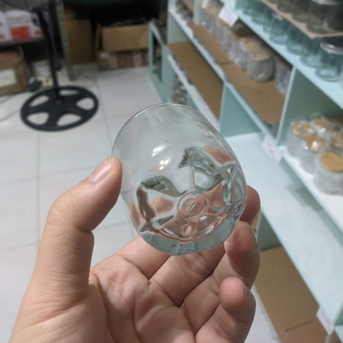 SMALL Wadah Gelas Lilin / Candle Clear Jar Glass Clear