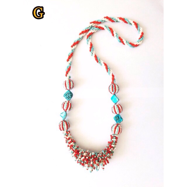Kalung wanita manik-manik fashion wanita handmade bola-1