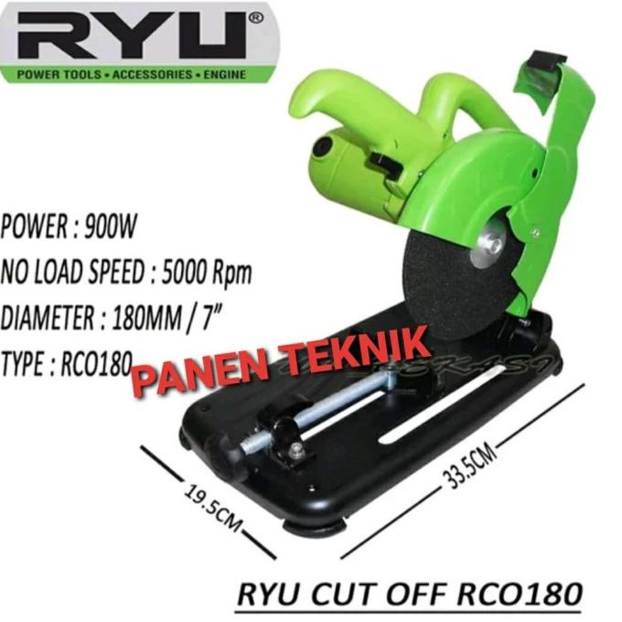 CUT OFF RYU RCO 180 MESIN POTONG BESI 7 INCH