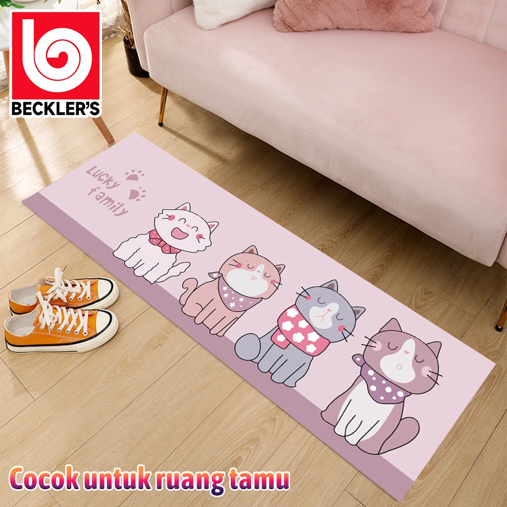 Beckler's Keset Dapur 2in1 Minimalis Anti Slip / Keset Kaki 1Set 2 Pcs Kitchen Floor Mat