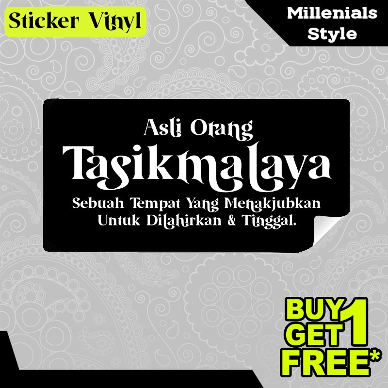 

Stiker Sticker Asli Orang Tasikmalaya Tulisan Kalimat Gaul dan Kekinian Aesthetic Bahan Vinyl Satuan Anti Air