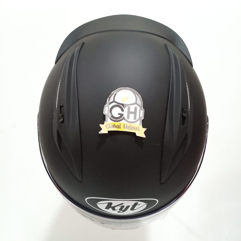 HELM KYT RC7 SOLID BLACK DOFF KYT RC SEVEN SOLID KYT RC 7 SOLID FULL FACE