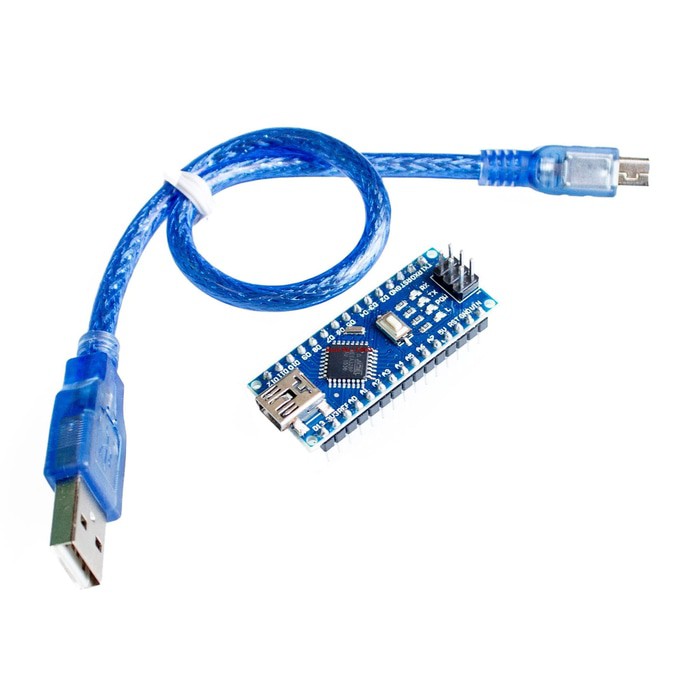 HQ With the bootloader arduino nano 3 CH340 USB driver + usb cable biru