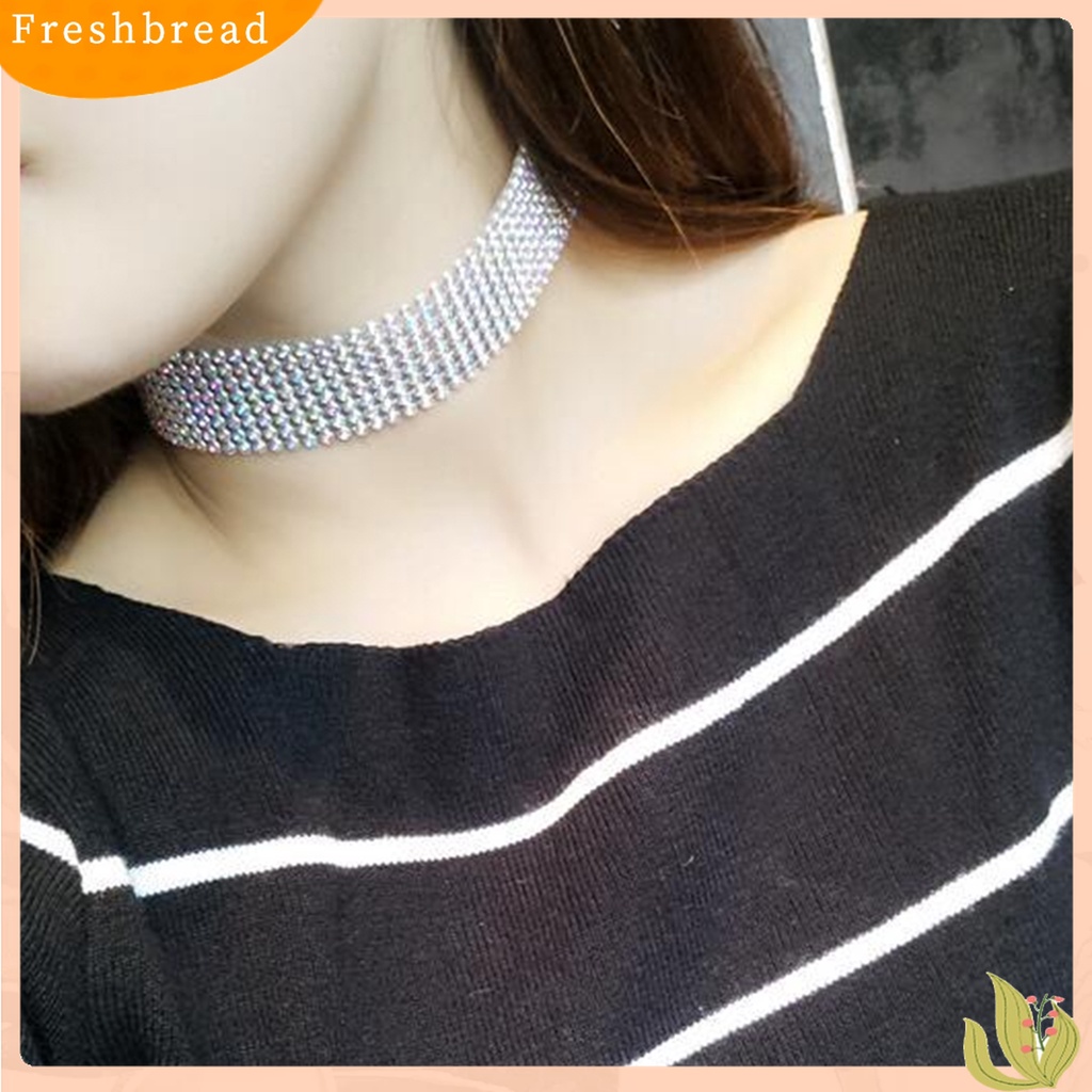 Fresh| Kalung Choker Rantai Klavikula Bahan Aluminum Untuk Wanita