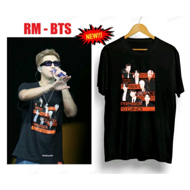 BAJU KAOS RM BTS Permission to Dance On Stage