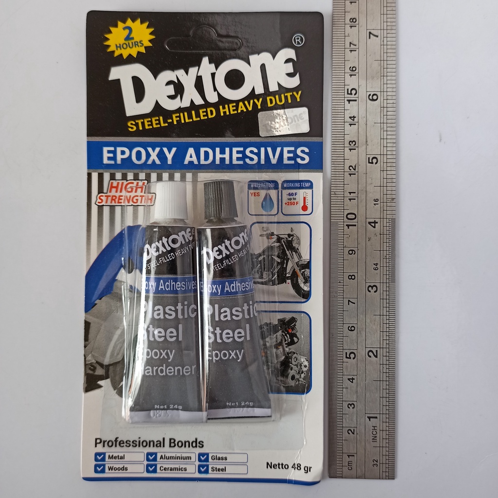 Lem Dextone Besi Plastik Epoxy Serbaguna 5 Menit