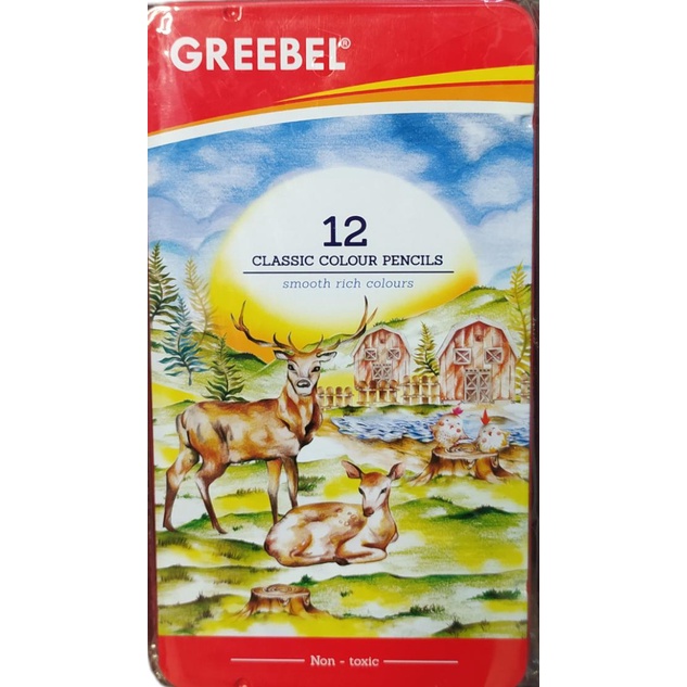 

Gramedia Medan - GREEBEL 1712 CLASSIC COLOUR PENCIL TIN CASE CRD