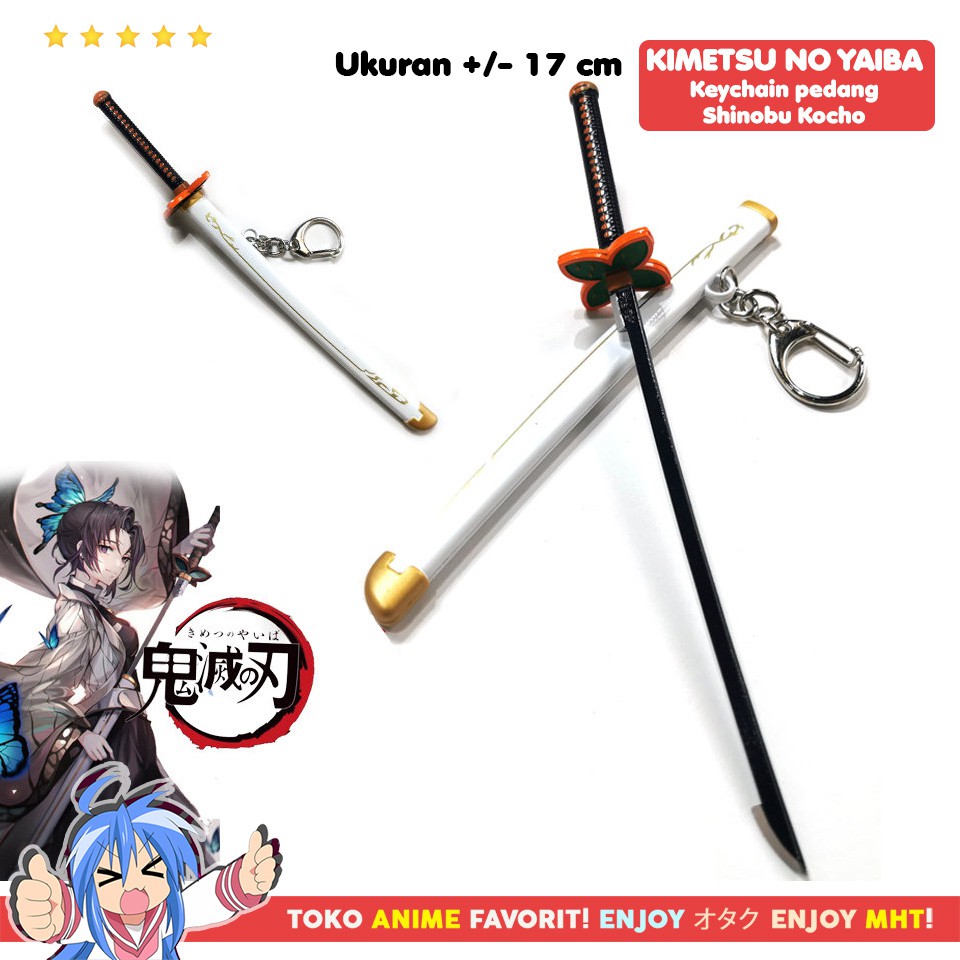 Gantungan Kunci Anime Kimetsu No Yaiba Demon Slayer Pedang Shinobu Kocho Nichirin Pillar Hashira Shopee Indonesia