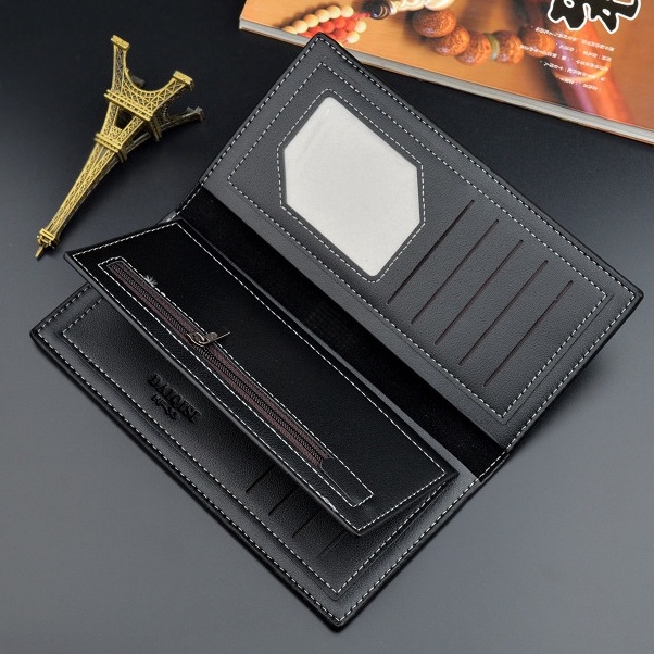 DOMPET PANJANG PRIA ORIGINAL PREMIUM KULIT TROTTER IMPORT TIPIS SLOT KARTU BANYAK UANG COWOK KEREN BRANDED BATAM SIMPLE KEKINIAN MURAH KOREA