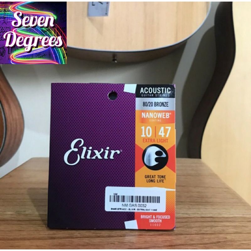 senar gitar akustik elixir original / senar elixir 10-47 - 10-47 bronze