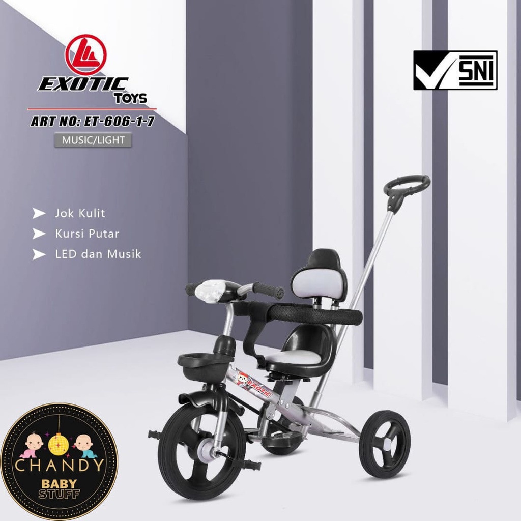 SEPEDA ANAK TRICYCLE RODA TIGA EXOTIC ET 606-1-7