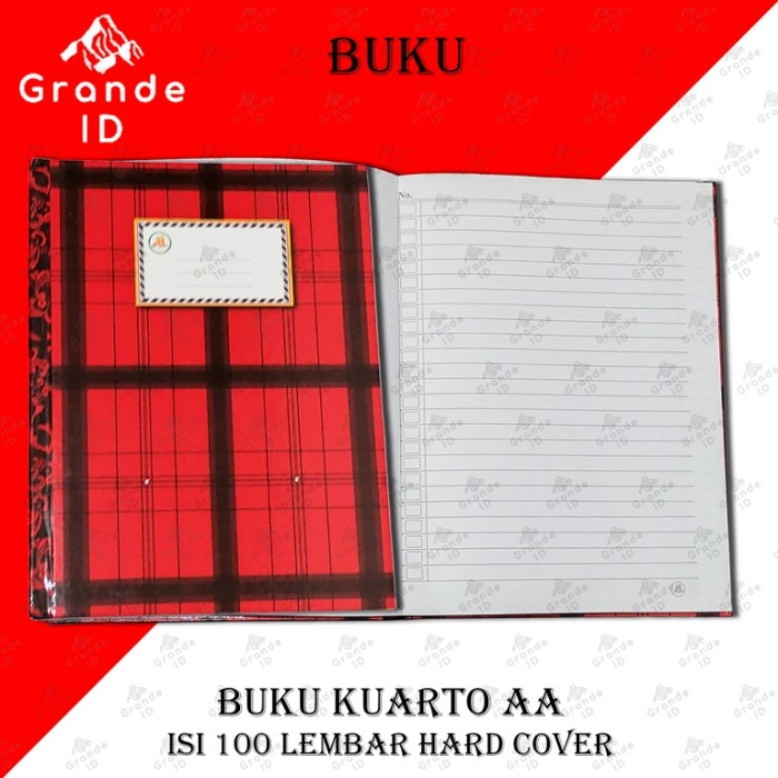 

Bagus Buku Tulis Kuarto Aa Isi 100 Lembar Hard Cover Promo