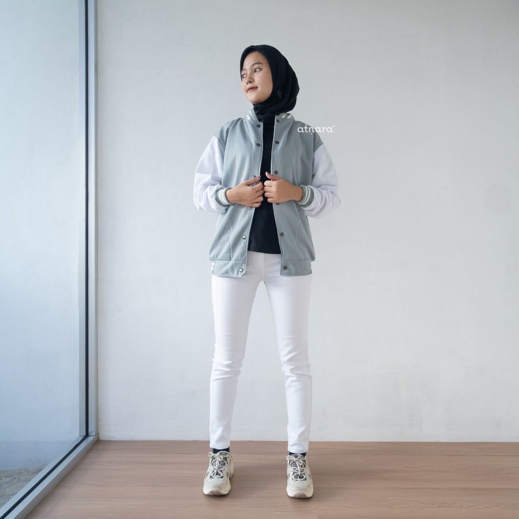 Nara Grosir - Classic Baseball Jaket l Jaket Varsity Pria dan Wanita