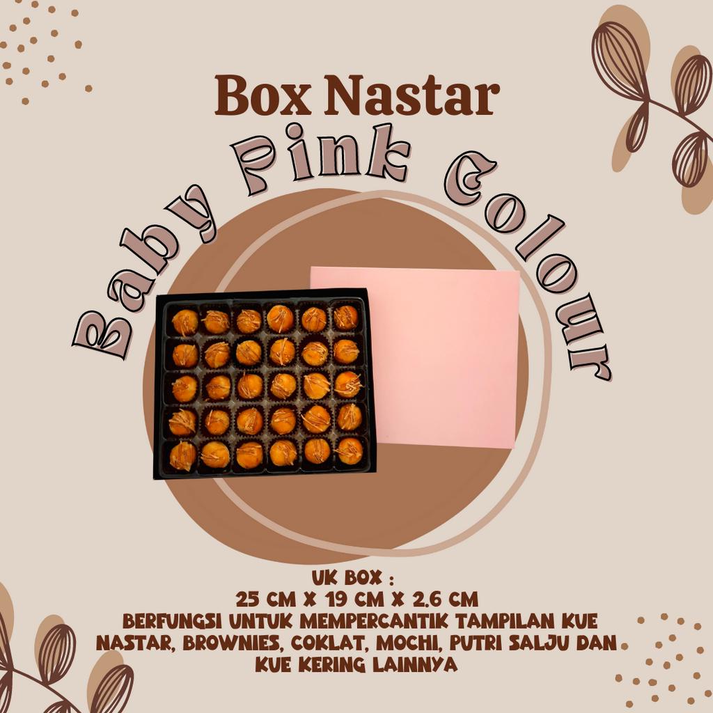 

50 Set Dus Nastar Pink 30 Holes Gelombang