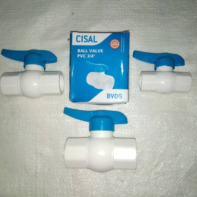 STOP KRAN PLASTIK BALVALEP POLOS BALL VALVE STOP KERAN 1&quot;