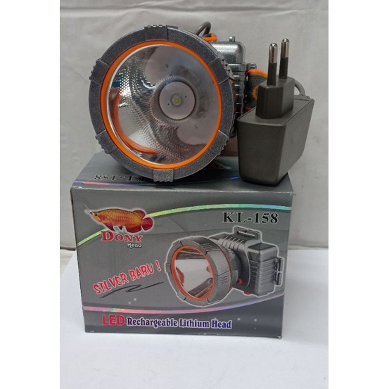 DONY KL -158 / DONY  KL - 158 SILVER BARU- SENTER KEPALA  TERANG PUTIH
