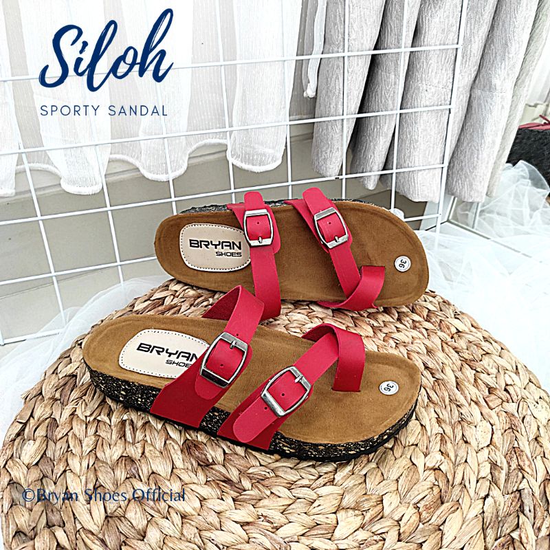 Bryan Siloh Sandal Puyuh Couple Sintetis Dove Unisex Pria Wanita Jumbo Bigsize Oversize 36-40 41 42 43