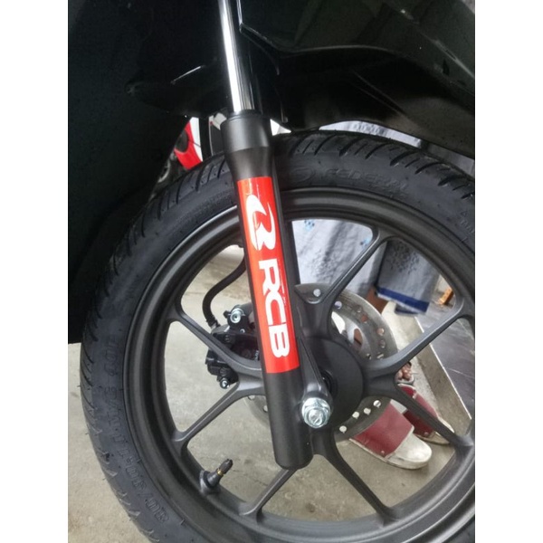 stiker shock depan motor stiker cutting RCB refflektor