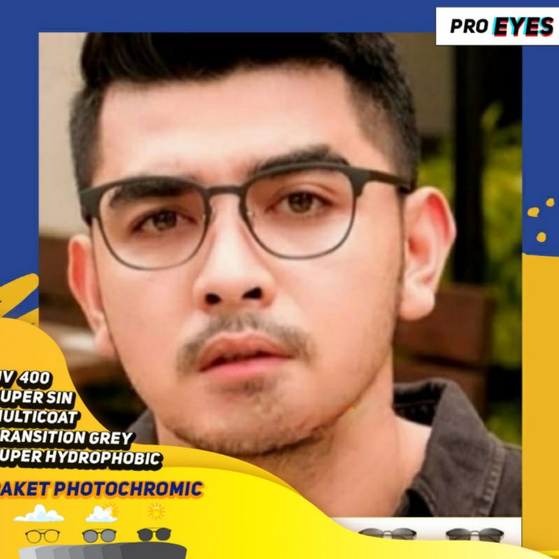Kacamata Cowok Photocromic Blueray Minus , Normal