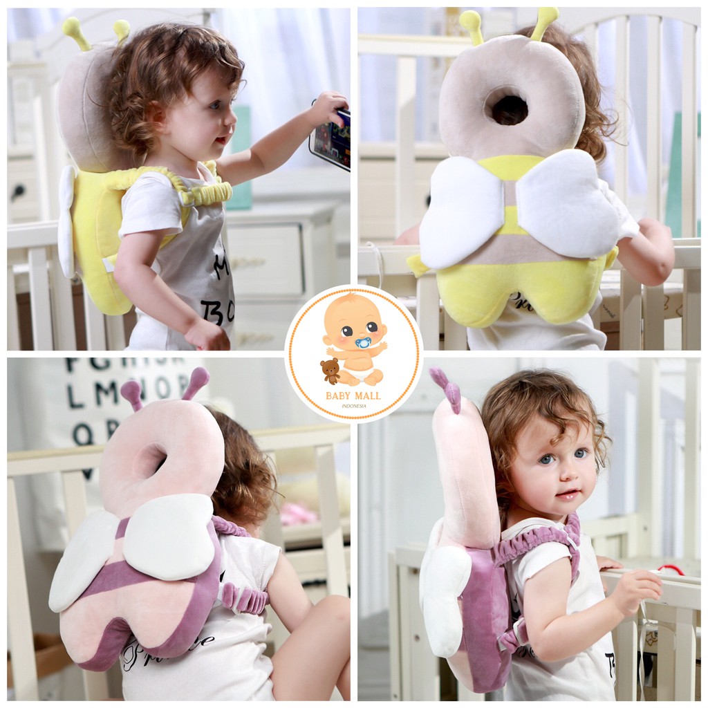 ( FREE BELT ) BEE SERIES Bantal Pelindung Kepala Bayi Anti Jatuh / Baby Head Protector Model Ransel