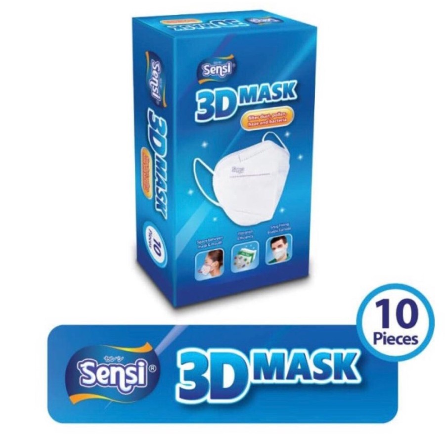 Sensi 3D Mask Masker Sensi 3D KN95 Original 1 Box isi 20pcs (10Pcs + Bonus 10Pcs)