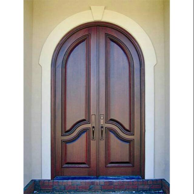 Kusen puntu jati lengkung/pintu jati/kusen jati/pintu kupu tarung