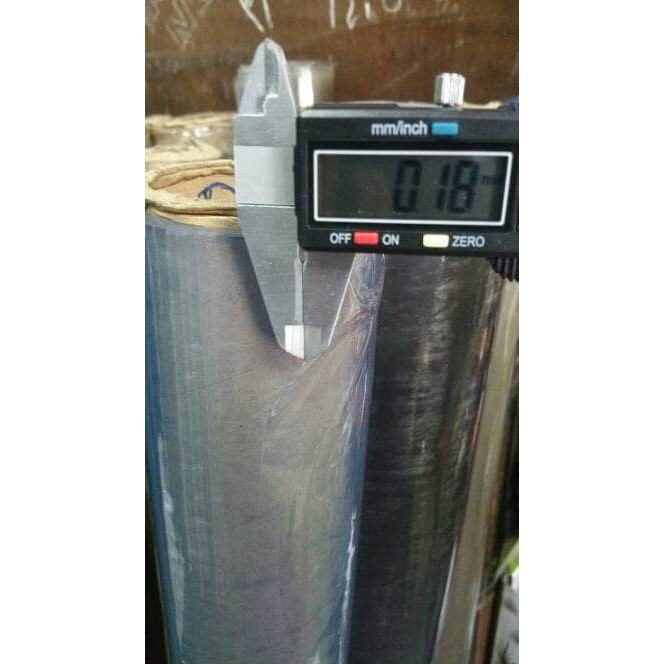 PLASTIK MIKA METERAN 0,2 mm (wrapping, pembungkus, kado, elektronik)