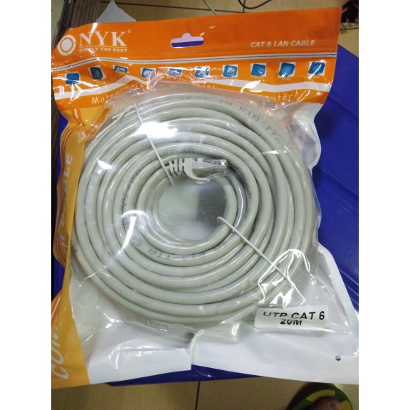 Nyk Kabel LAN 20 Meter Cat6 / Kabel Jaringan Cat6 20meter