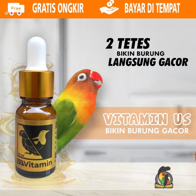 Jual Vitamin burung lovebird vitamin us bikin burung gacor Shopee