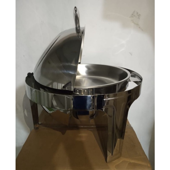 chafing dish bulat kaca namilux 6.5ltr