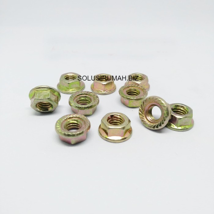 M6 Mur Flange 1pcs Nut Topi Kunci 10 warna random m 6 6mm