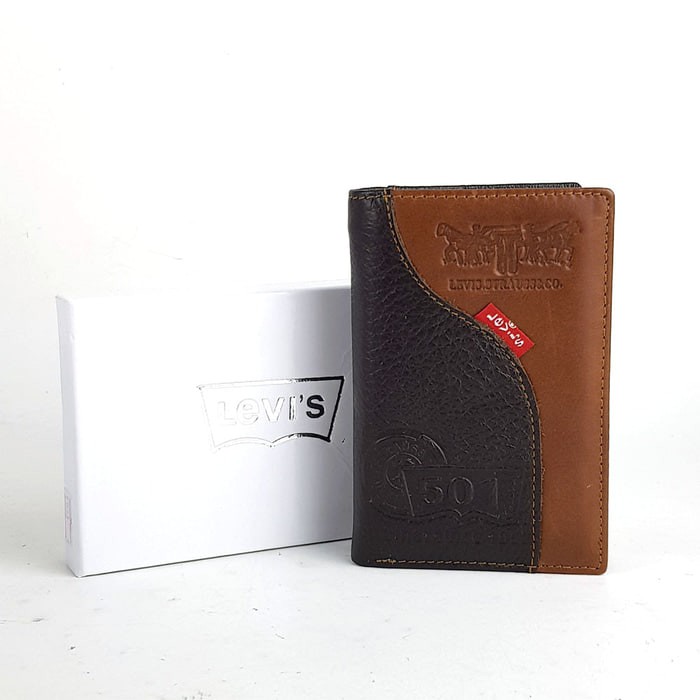 Dompet Tanggung Kulit Asli Pria Murah - LEVIS DTG SJRR