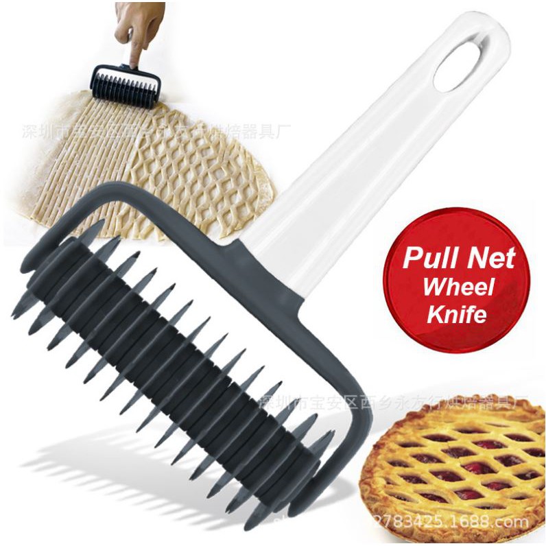 pull net wheel Knife gilingan fondant gilingan kue Motif Pisau Cutter