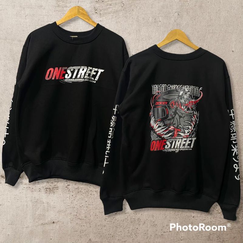 CREWNECK PRO STRET BLACK/ CREWNECK MURAH PRO STREET/ CREWNECK BLACK TERMURAH FULL SABLON