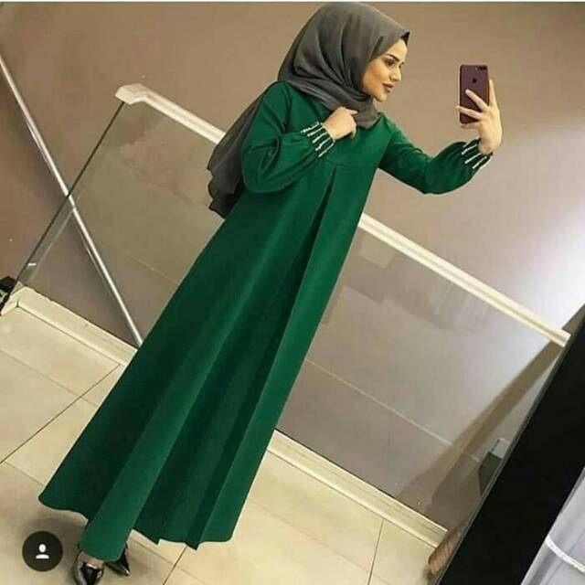 Gamis Terlaris Wanita Terbaru Termurah Longdress YURI MAXI, fashion wanita busana muslim