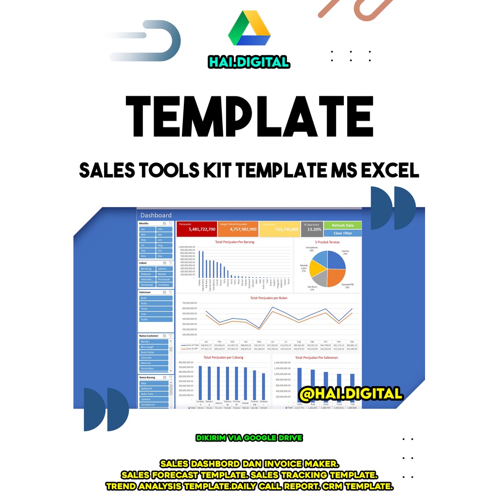 Sales Tools Kit Template Ms Excel
